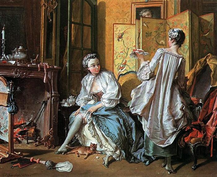 Francois Boucher toilette oil painting image